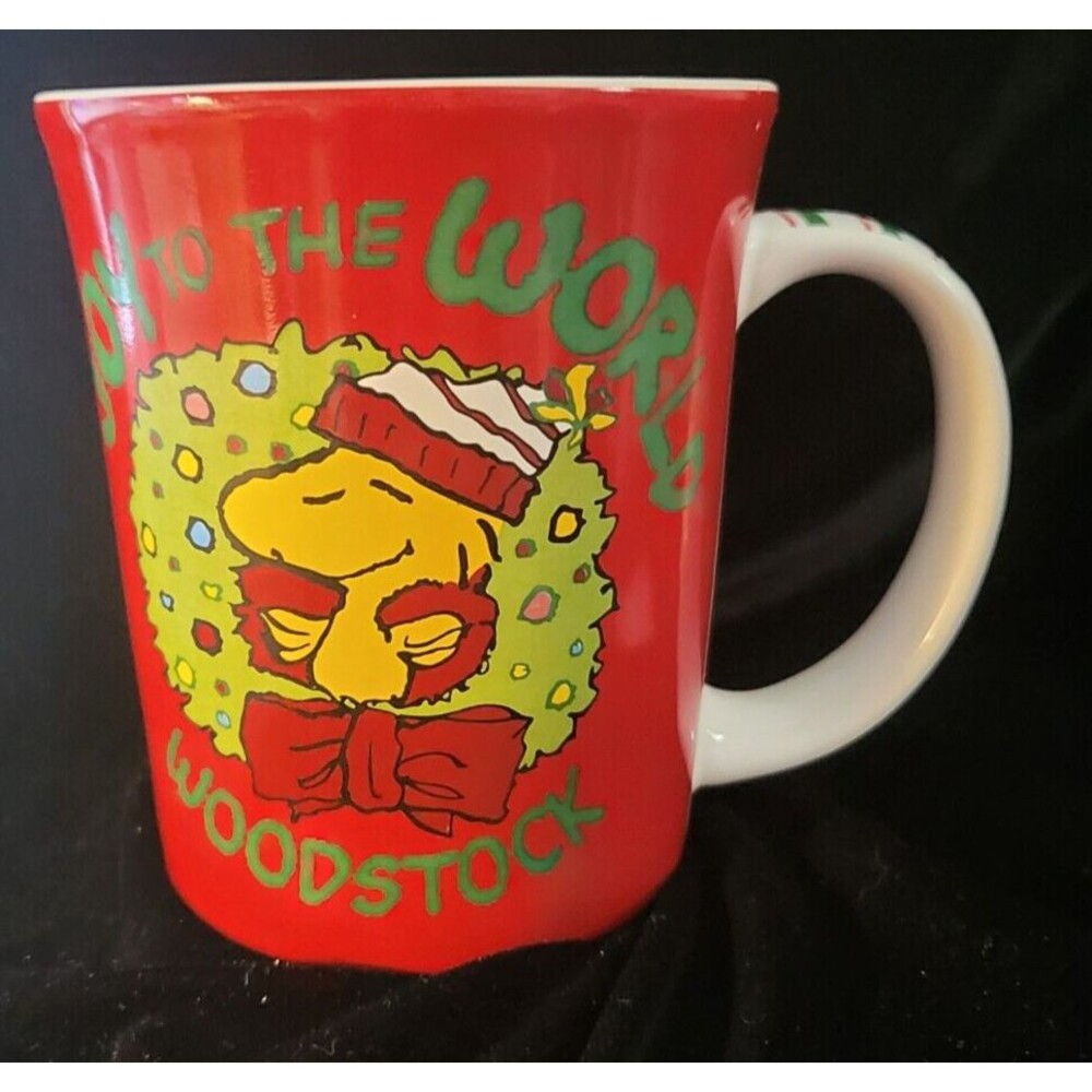 Joy to the World w/Woodstock, Snoopy Christmas Mug-2010